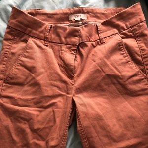 Orange chino pants